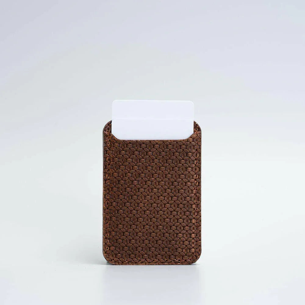 MagSafe Ledergeldbörse - Geometric Net - nature-leather.de